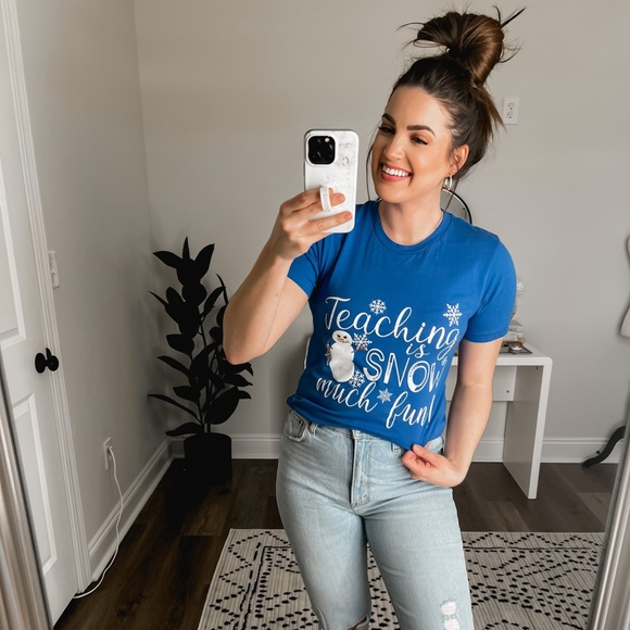 Teaching is Snow Much Fun- Teacher Tee - Picture 1 of 4